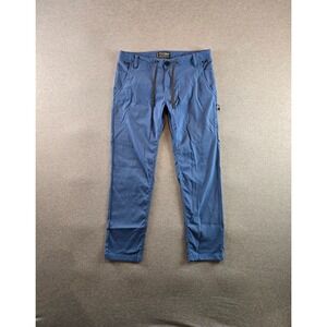 686 Everywhere Pants Men's 30x30 Blue Performance Double Knit Slim Fit Technical